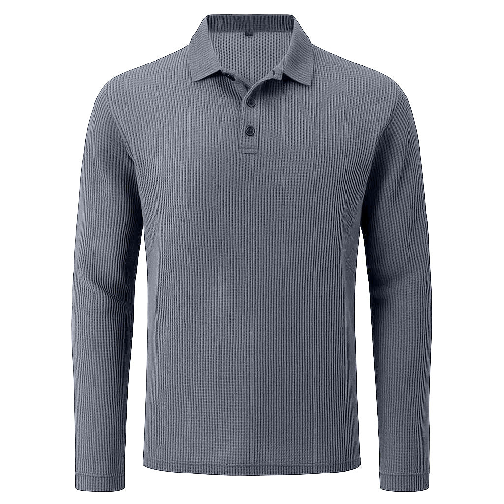 Lusso - Polo manches longues ultra-confortable pour homme