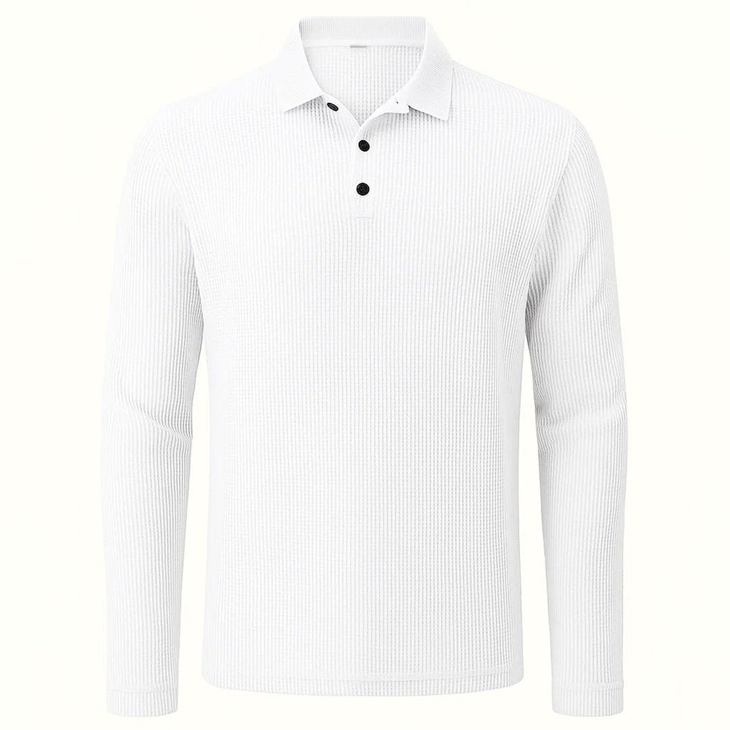 Lusso - Polo manches longues ultra-confortable pour homme